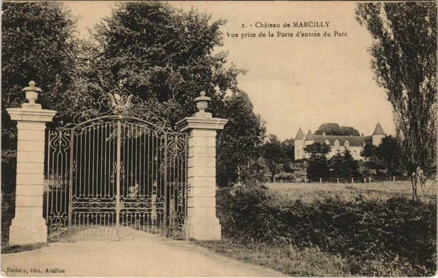 CPA Chateau de Marcilly View taken from the Park Gateway (120067)