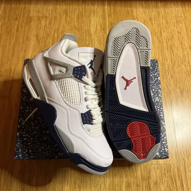 Size 10 - Jordan 4 Retro Mid Midnight Navy Clean/Og All