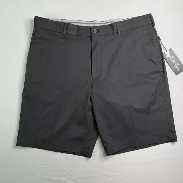 Walter Hagen Golf Shorts Mens 40” Black Perfect 11 Flat Front Stretch Casual NWT