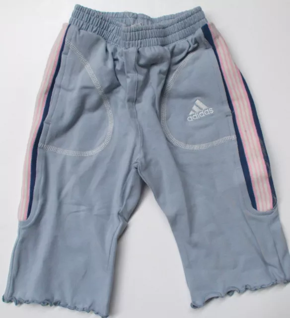 Adidas Baby Kleinkinder Short Hose Jogging hellblau rosa Grösse 80 oder 98 E