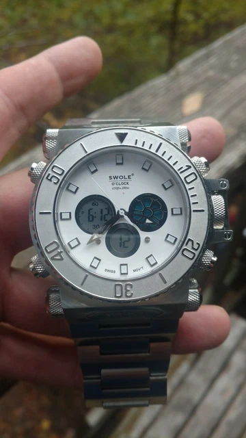 SWOLE O'CLOCK VIP 1.0 Huge watch HTF Rare British Looks New