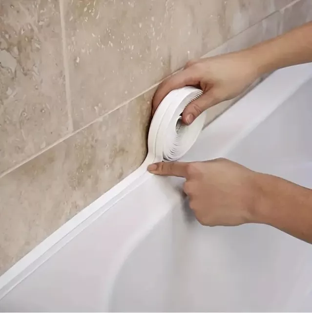 NASTRO ADESIVO SIGILLANTE IMPERMEABILE bagno cucina doccia parete acqua 2,2 cm