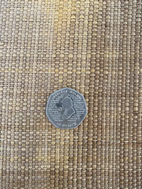 Sherlock Holmes 50p Fifty Pence Coin 2019