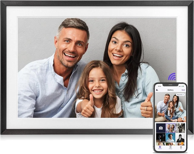 Forc Digital Picture Frame Wifi 10.1 Inch Digital Photo Frame with IPS HD Touch