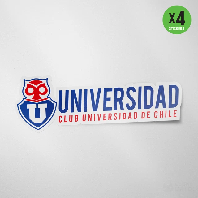4 PACK Universidad de Chile Vinyl Sticker Decal Color La U