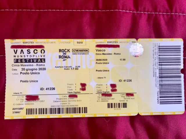 Biglietto Vasco Rossi