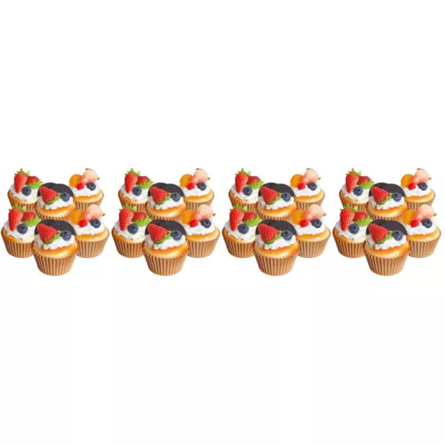 24 pcs Artificial Small Cake Fake Desserts Simulation Cake Bakery Display Fake