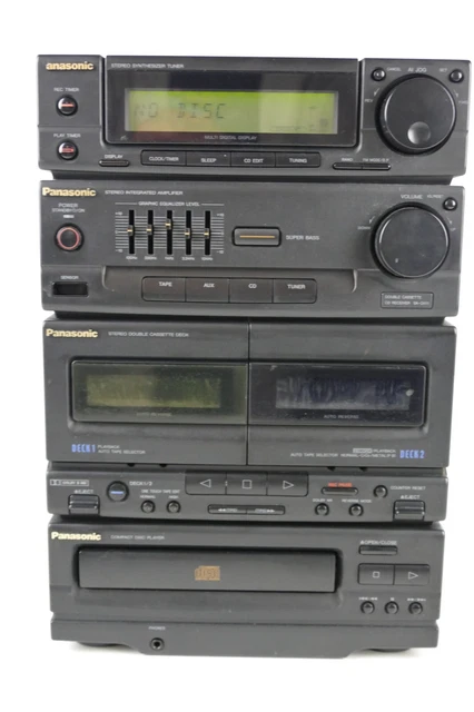 PANASONIC SA-CH11 CASSETTE CD Receiver Mini Hi-Fi Tower Faulty Hobbyist ...