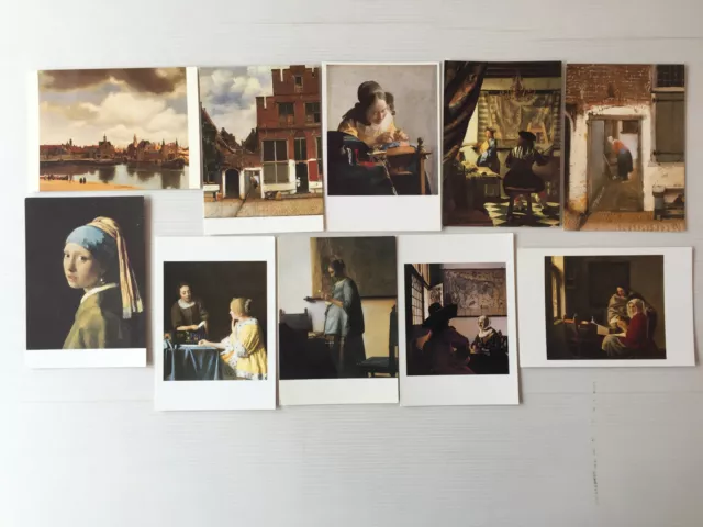 Lot  10  Cartes Postales   Tableaux   JONANNES VERMEER   Peinture  Peintre  CP