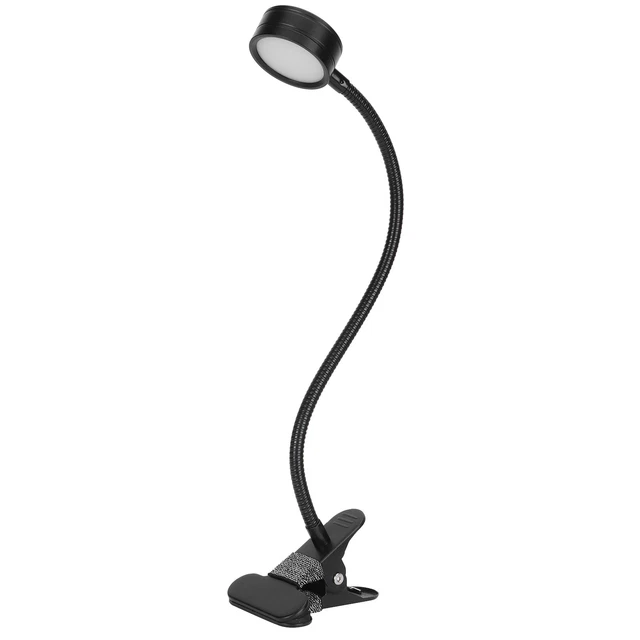 Lampada Da Scrivania USB 360° Angolo Regolabile Clip Su Collo D'oca Luce Di NE