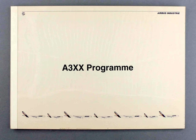 Airbus A380 A3Xx-100 Manufacturers Sales Airline Brochure 1994 Seat Maps