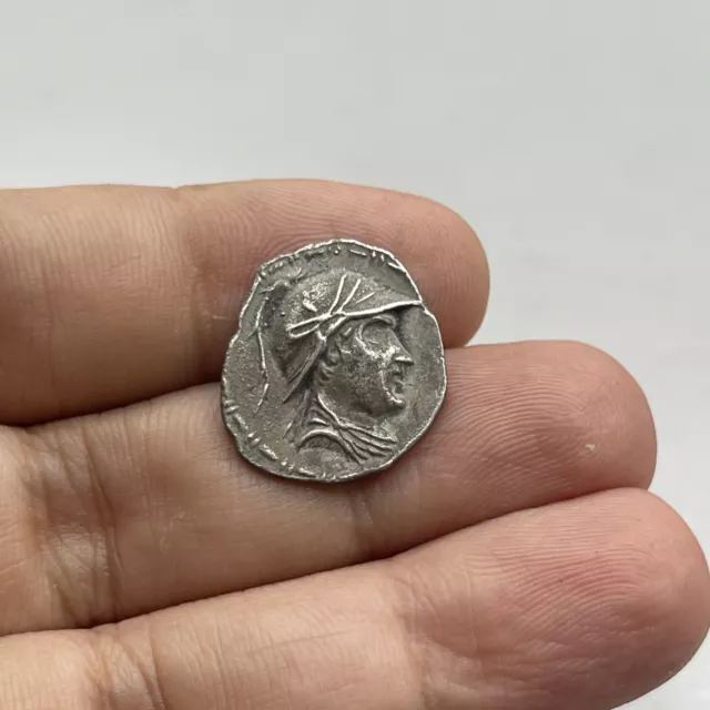 Wonderful old Roman solid silver Rare unique Roman coin