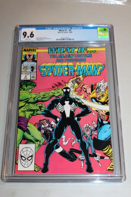 CGC 9.6 White Pgs What If 4 1989 NM Alien Costume Possessed Spider-man Not 9.8