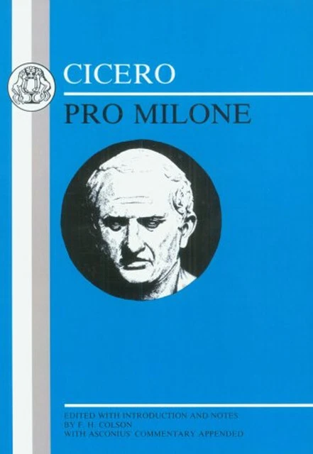 CICERO : PRO Milone : 'Pro Milone 'Livre de Poche Cicero EUR 5,26 ...