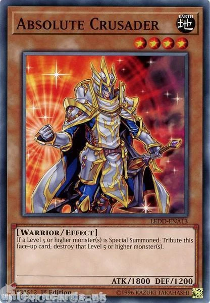 LEDD-ENA13 ABSOLUTE CRUSADER 1st Edition Mint YuGiOh Card EUR 0,96 ...