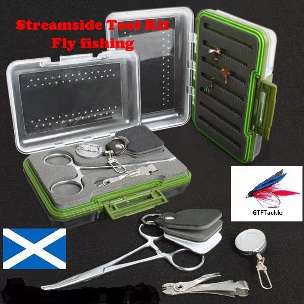 GTFTackle Bankside Tools kit with Waterproof Box Fly Fishing