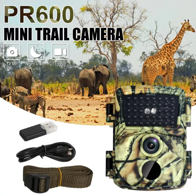 12MP Wildlife Hunting Trail Camera 1080P Scouting Cam Infrared Night Vision