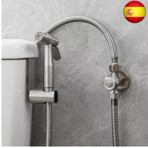 Tecmolog Ducha Bidet 2 Modos Mano Grifos Shattaf Pulverizador Acero Inoxidable 2