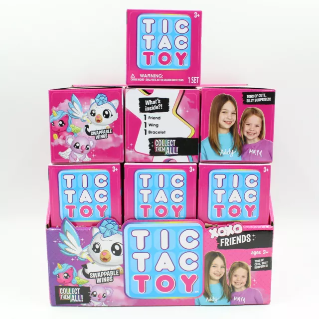 Tic Tac Toy XOXO Hugs Blind Mystery 6 Pack Plush Pink