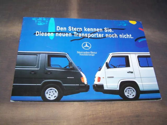 TOPRARITÄT Herrlicher Prestige Prospekt Mercedes MB 100 D von 1991 !!!