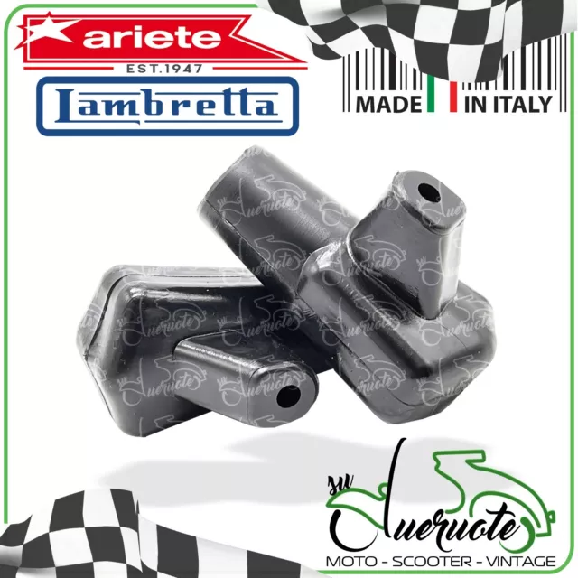 Gommini Cavalletto Scarpette Nere Per Lambretta Li 125 150 Tv 175 200 Special Dl