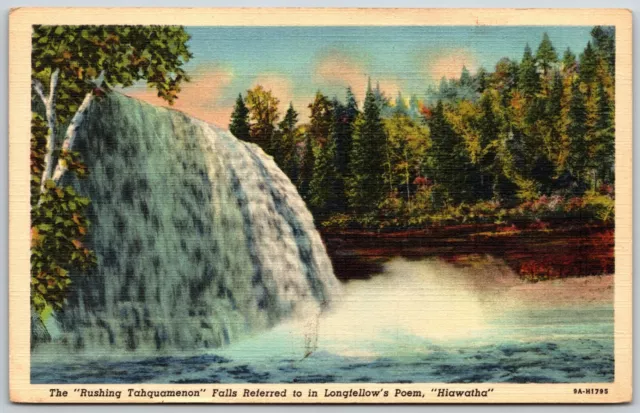 Rushing Tahquamenon Falls, Upper Peninsula, Michigan - Postcard