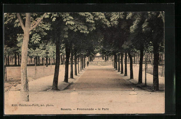 CPA Nevers, Promenade, le Parc 1913