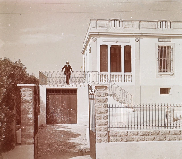 FRANCE Home Architect c1930 Vintage Stereo Photo Glass Plate V35L27n36