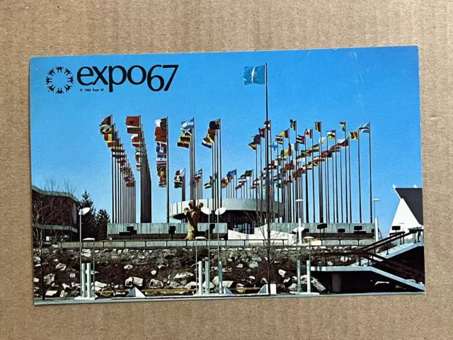 Postcard Montreal Worlds Fair Expo 67 Pavilion On The United Nations Vintage PC