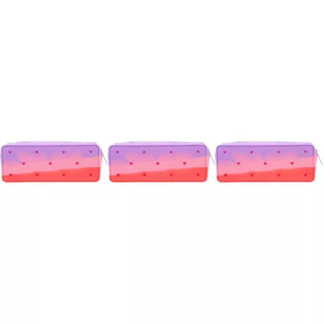 3pcs Pencil Case Large Capacity Pencil Case Aesthetic Pencil Storage Bag