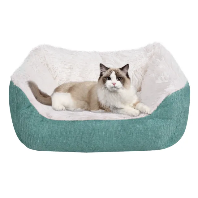 Pet Dog Cat Bed Fluffy Warm Calming Bed Puppy Sleep Kennel Nest Cuddler Cushion