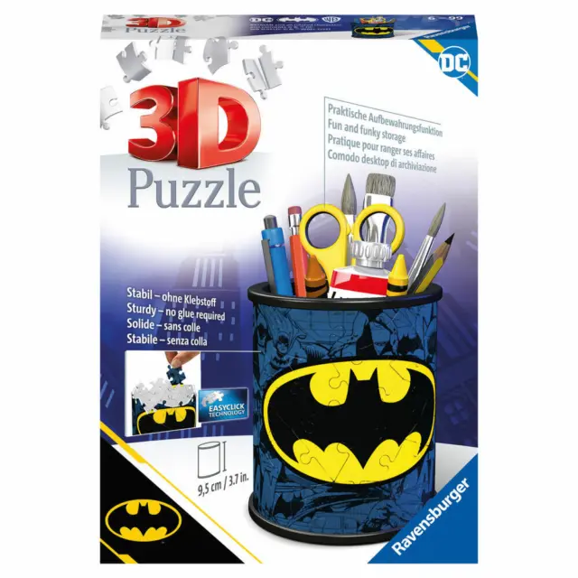 Ravensburger 3D-Puzzle Utensilo Batman Puzzle Kinderpuzzle Stiftehalter 54 Teile