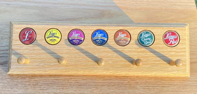 ~ LEINE’S LODGE ~ Leinenklugels WALL MOUNTABLE Bottle Cap Key Holder / Rack