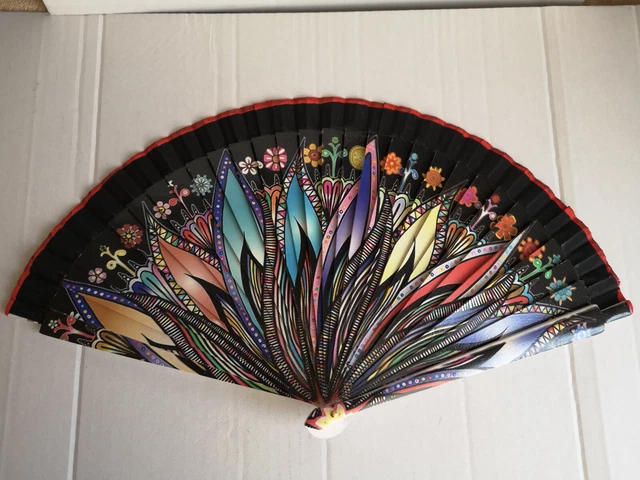 Spagnoli flamenco scomparti tascabili scomparti in legno caleidoscopio H neroR