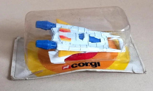 CORGI Juniors BUCK ROGERS STARFIGHTER Used Diecast Model in Custom Repro 13 Card