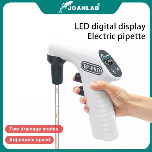 JOANLAB Electric Pipette Controller 0.1-200ml Lab Automatic Pipettor 110v/220v