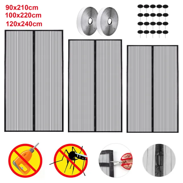 Protección contra insectos mosquitera rejilla de protección contra insectos cortina magnética puerta de balcón ^7