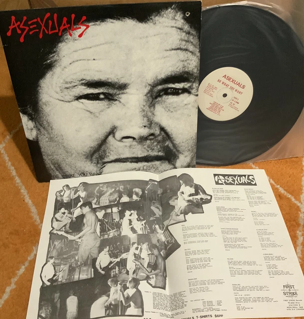 ASEXUALS Be What You Want Lp 1st PRESS PROMO Doughboys Freeze KBD RARE OOP