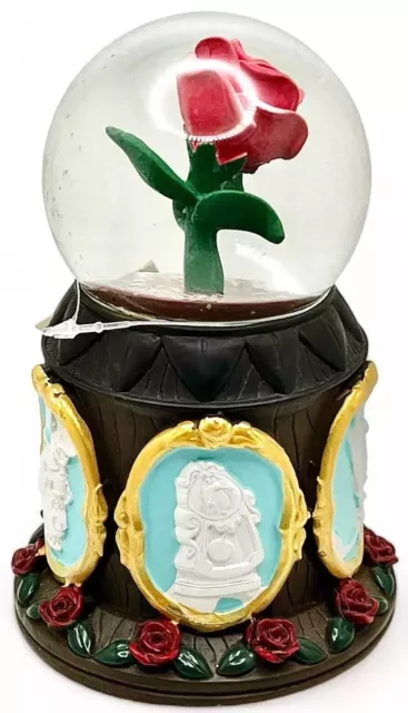 Disney Park : Beauty & the Beast Musical Rose Cameo Snowglobe – NEW with Tag 3