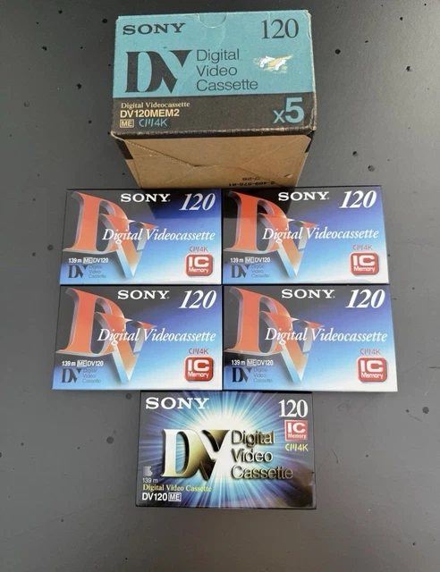 Pack De 10 Cassettes Vidéo Sony DVCAM PDV-184N - 184 Minutes - Neuves Pour Enregistreurs HDV/DV