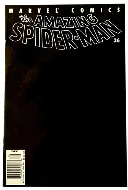2001 Amazing Spider-Man #36 9/11 Tribute! All-Black Cover! Newsstand edition!