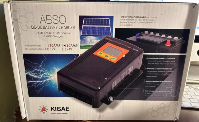 KISAE Technology DMT1250 ABSO  DC-DC Charger, 50A NIB