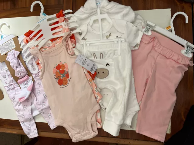 NWT Lot Of Infant Baby Girl 6 Months Clothes ALL NEW WITH TAGS