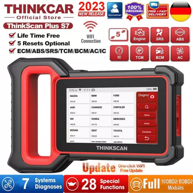 ThinkScan PlusS7 dispositivo diagnostico OBD auto scanner OBD2 7 sistema BCM TPMS