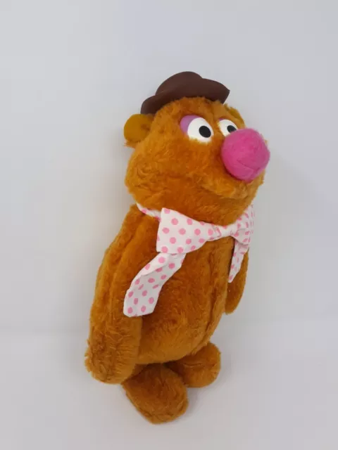 Vintage Fozzie Bear 1976 Jim Henson Muppets Fisher Price 851 Plush Stuffed 14"