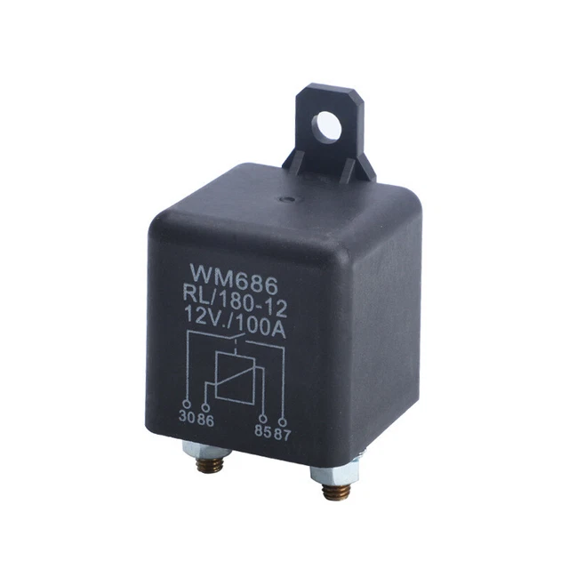 Starting Kit Relay HIGH CURRENT RELAY Starting Relay 120A 100A 12V/24V Power Automotive ...