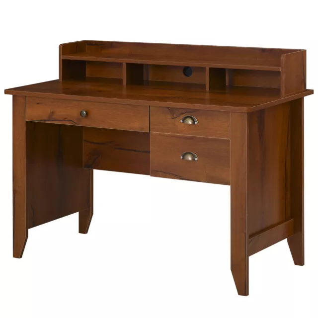 Computer Desk with Storage Hutch Drawer Home Office Writing Table Study Workstat