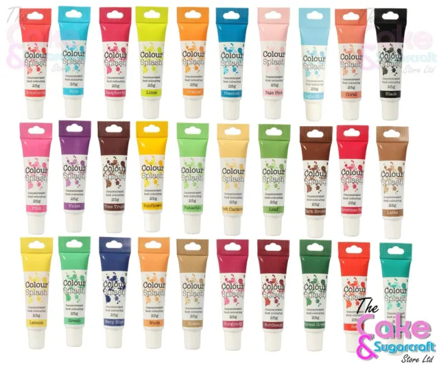 Colour Splash Food Colouring Concentrated Gel Paste Cake Decorating FreeDelivery