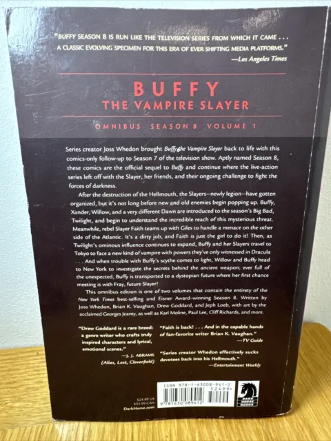 Buffy the Vampire Slayer Season 8 Omnibus Volume 1 [dark horse comics 1stEdition 3