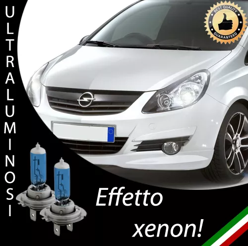 Coppia Lampade H7 Specifiche Per Opel Corsa D Effetto Xenon Ultraluminosi